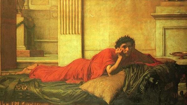 Cuadro de Nerón arrepentido tras matar a su madre Agripina