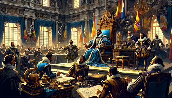 En el ámbito de los Validos y Política Española con Felipe IV, el conde-duque de Olivares se esforzó por reformar y revitalizar el imperio.